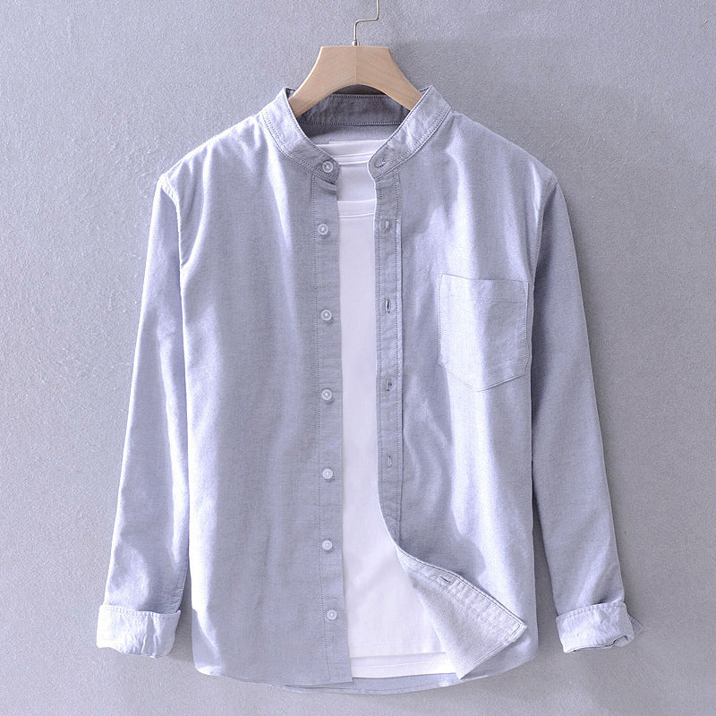 Chemise pour homme à manches longues avec boutons élégants
