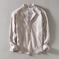 Camisa casual de manga larga pour homme avec cuello estándar pour un estilo cómodo y elegante