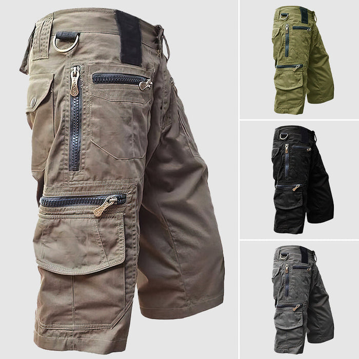 Shorts militaires hommes avec multiples poches pour un style pratique et tendance