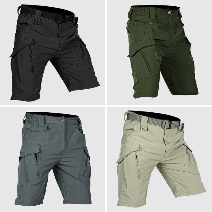 Short Cargo Tácticas para Hombre - Tela de Algodón Resistente con Varios Bolsillos - Ajuste Relajado