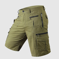 Short Cargo pour Hommes - Longueur au Genou - Multiple Poches Fonctionnelles - Tissu Résistant