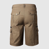 Short Cargo pour Hommes - Longueur au Genou - Multiple Poches Fonctionnelles - Tissu Résistant