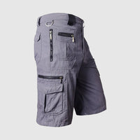 Short Cargo pour Hommes - Longueur au Genou - Multiple Poches Fonctionnelles - Tissu Résistant