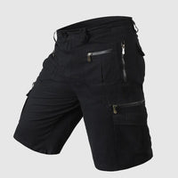 Short Cargo pour Hommes - Longueur au Genou - Multiple Poches Fonctionnelles - Tissu Résistant