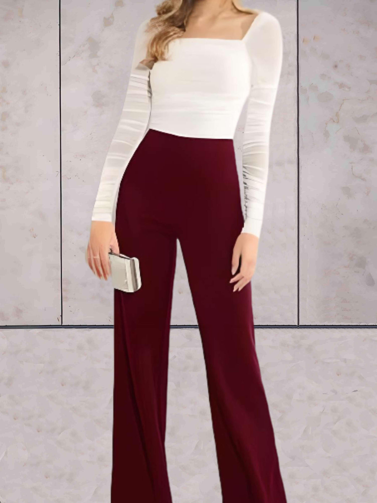 Pantalon taille haute chic pour une tenue de soirée élégante - jambe large raffinée