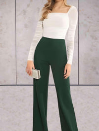 Pantalon taille haute chic pour une tenue de soirée élégante - jambe large raffinée