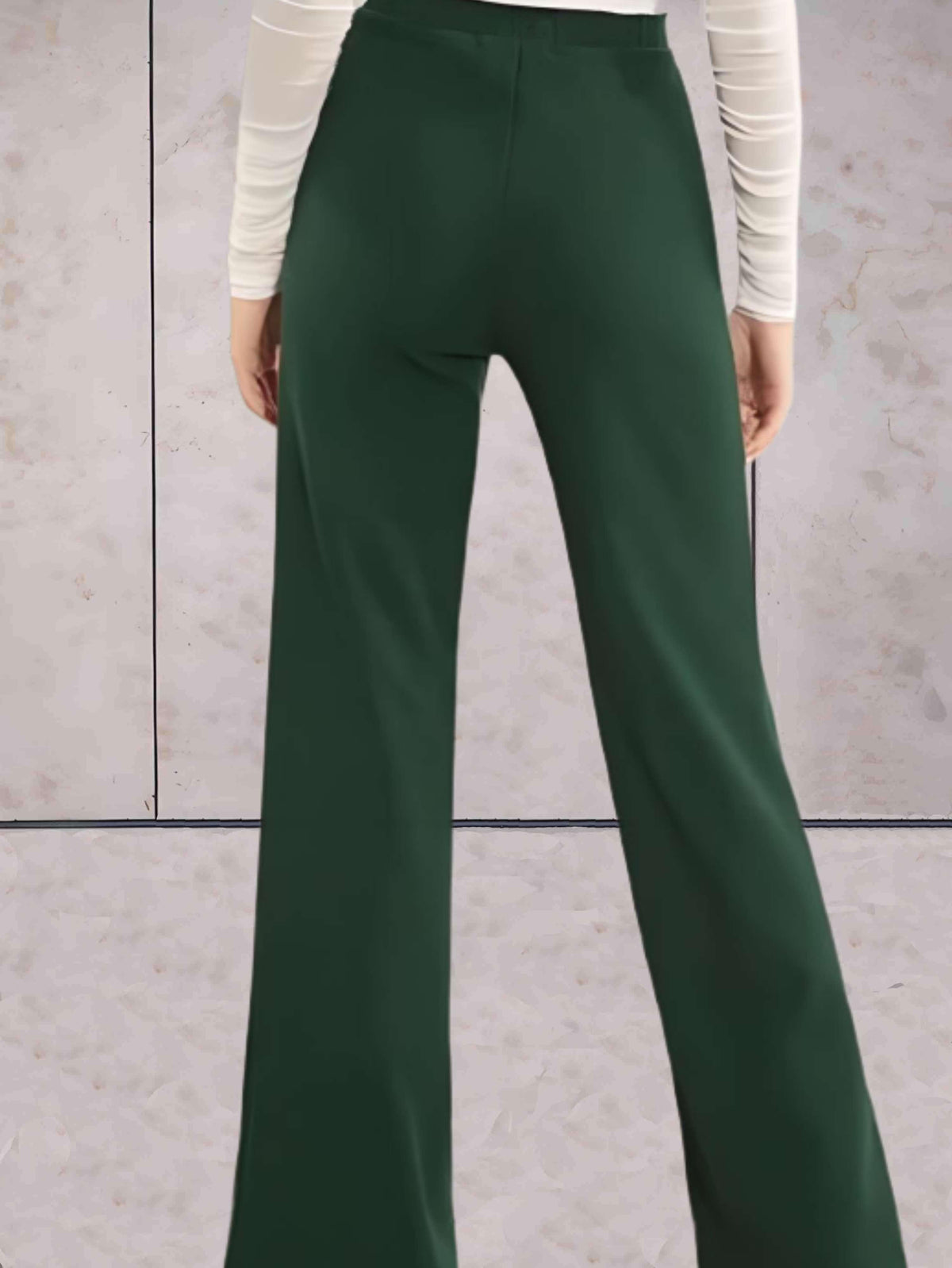 Pantalon taille haute chic pour une tenue de soirée élégante - jambe large raffinée