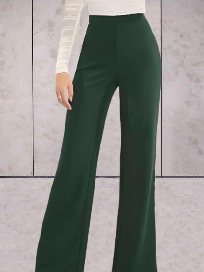 Pantalon taille haute chic pour une tenue de soirée élégante - jambe large raffinée