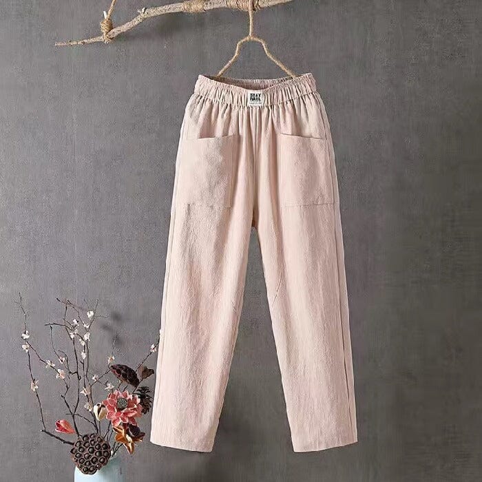 Pantalon élégant et décontracté pour femmes, avec taille élastique confortable pour un ajustement parfait
