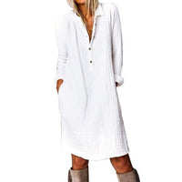 Robe chic pour femme en coton doux et respirant pour un confort tout au long de la journée