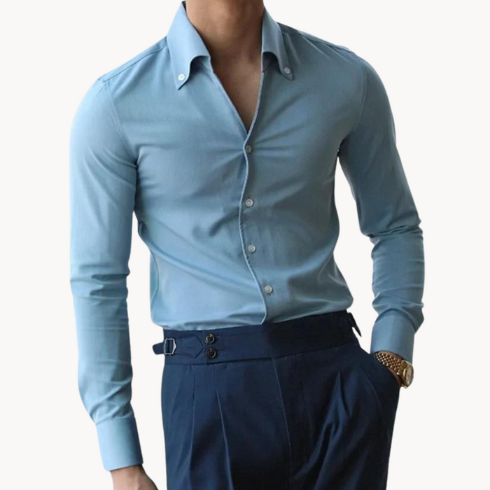 Chemise d'affaires pour hommes avec capuchon - Slim Fit - Langarm für elegante Anlässe