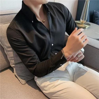 Chemise d'affaires pour hommes avec capuchon - Slim Fit - Langarm für elegante Anlässe