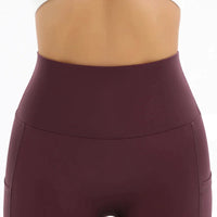Shorts de fitness pour femmes à taille haute avec poche pour un confort et un style tendance