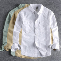 Camisole de manga longue pour homme en couleur claire, parfaite pour le travail
