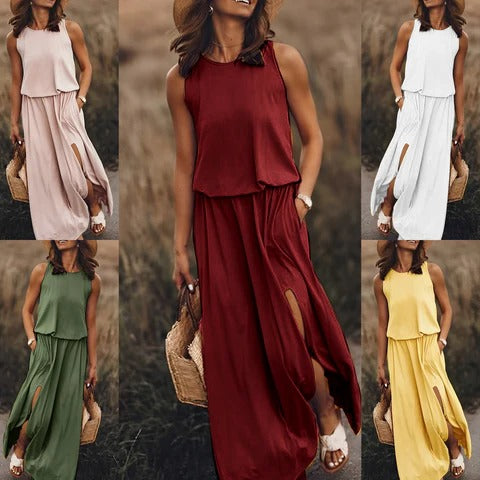 Robe longue d'été élégante pour femmes - Fenna pour un look stylé et confortable