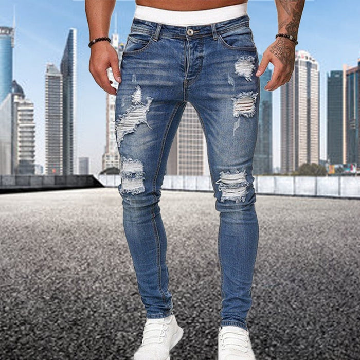 Benham - Jean robuste pour homme avec détails en relief pour un look robuste