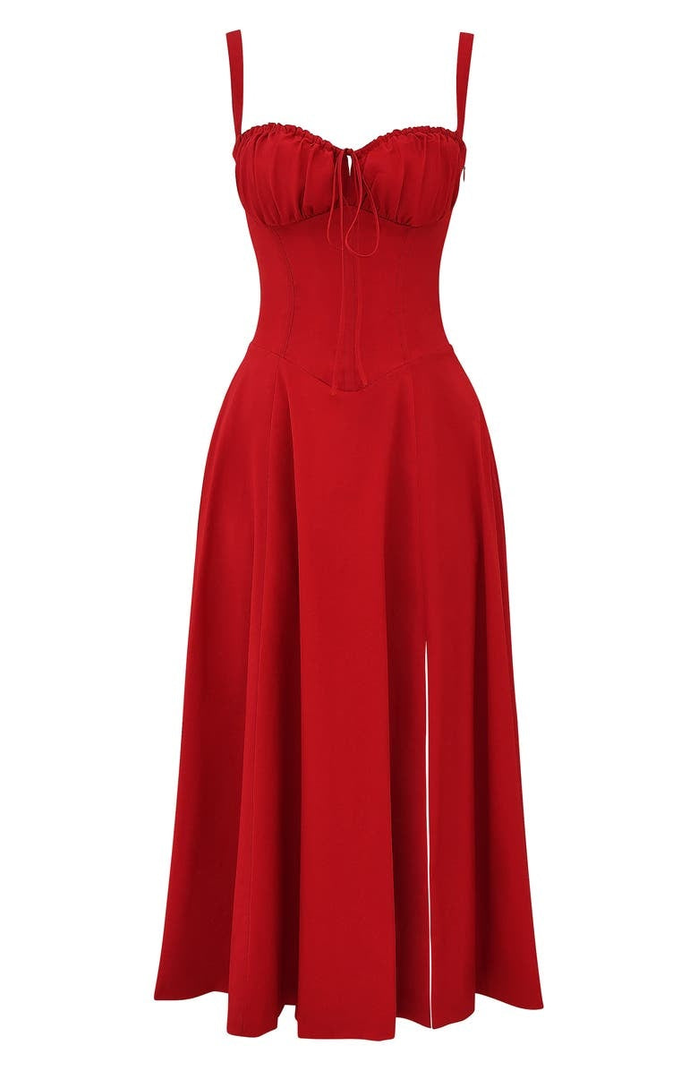 Robe Bustier Imprimée - Thea en Mélange de Polyester Durable
