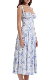 Robe florale élégante avec taille flatteuse - Parfaite pour toutes les occasions