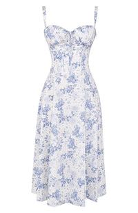 Robe Bustier Imprimée - Thea en Mélange de Polyester Durable