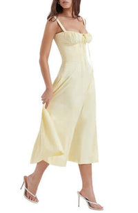 Robe Bustier Imprimée - Thea en Mélange de Polyester Durable