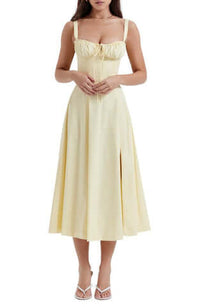 Robe Bustier Imprimée - Thea en Mélange de Polyester Durable