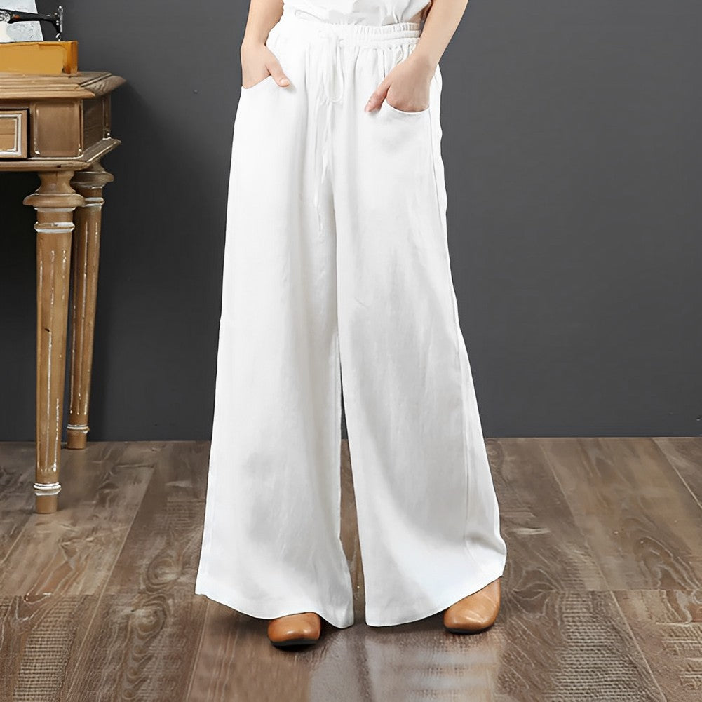Pantalon à jambe large à la mode pour femmes - style lounge élégant pour un look quotidien stylé