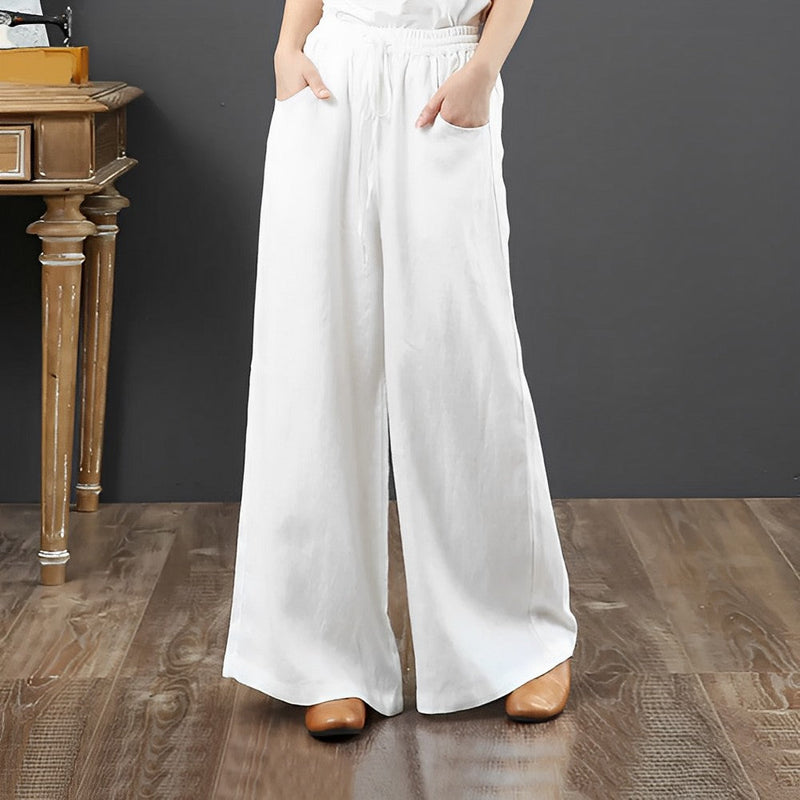 Pantalon à jambe large à la mode pour femmes - style lounge élégant pour un look quotidien stylé