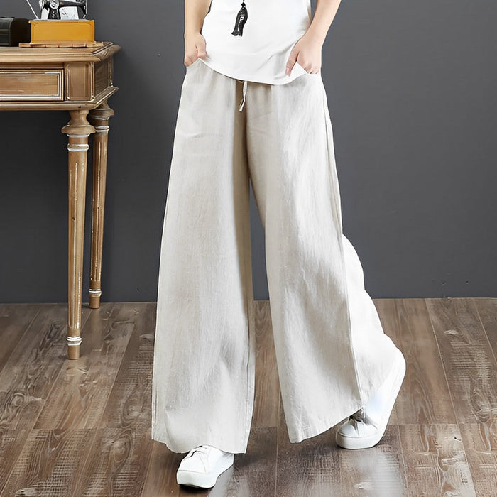 Pantalon à jambe large à la mode pour femmes - style lounge élégant pour un look quotidien stylé