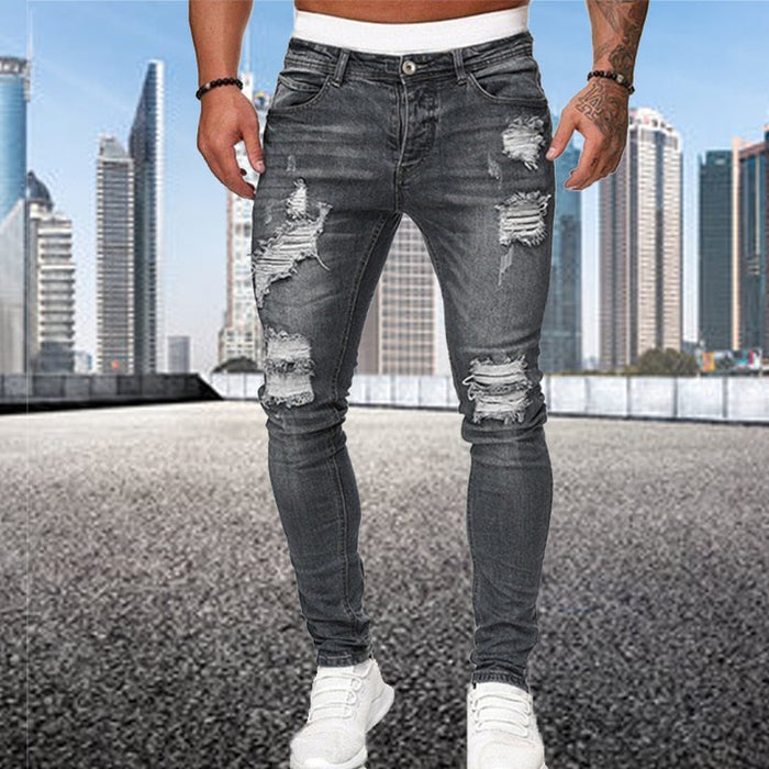 Benham - Jean robuste pour homme avec détails en relief pour un look robuste