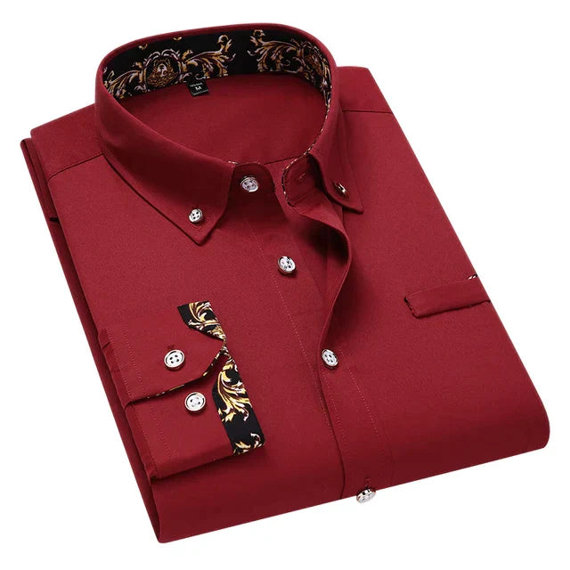 Camisole classique de manga longue pour homme