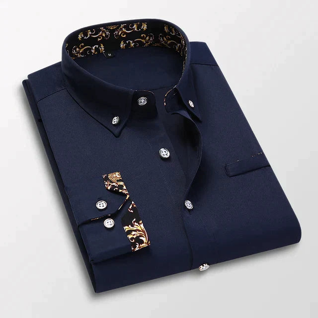 Camisole classique de manga longue pour homme