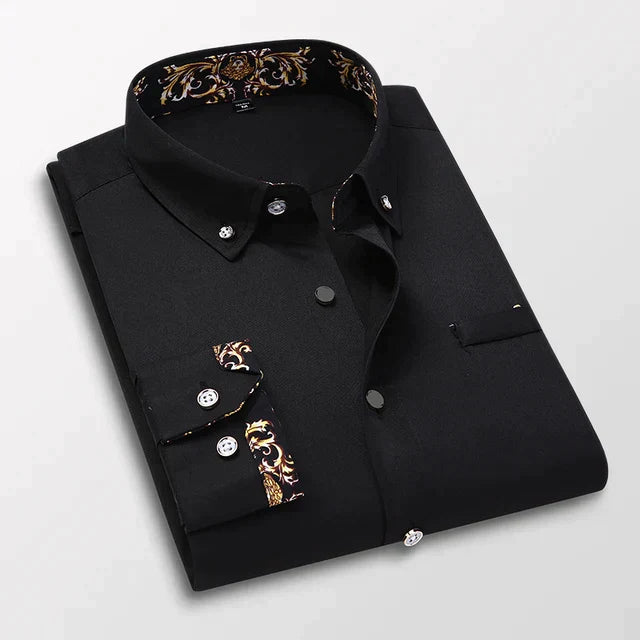Camisole classique de manga longue pour homme