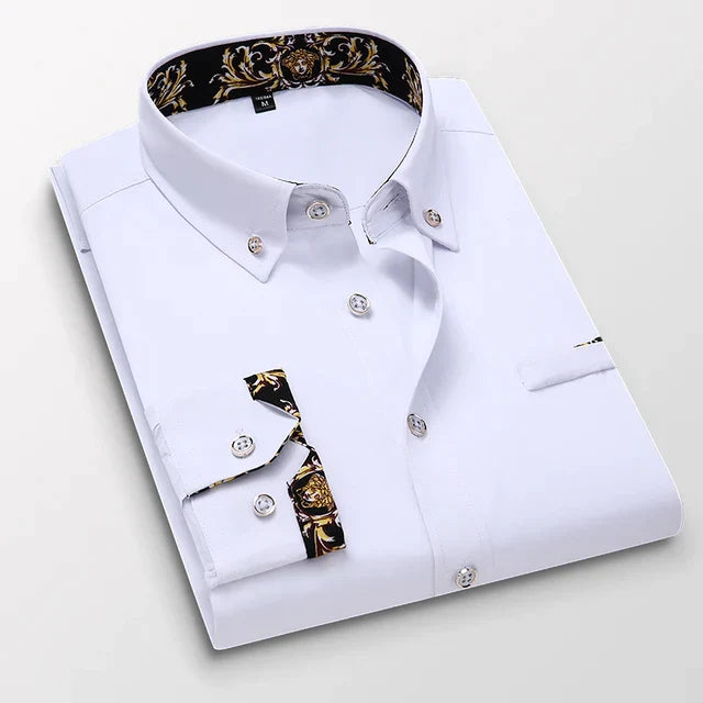 Camisole classique de manga longue pour homme