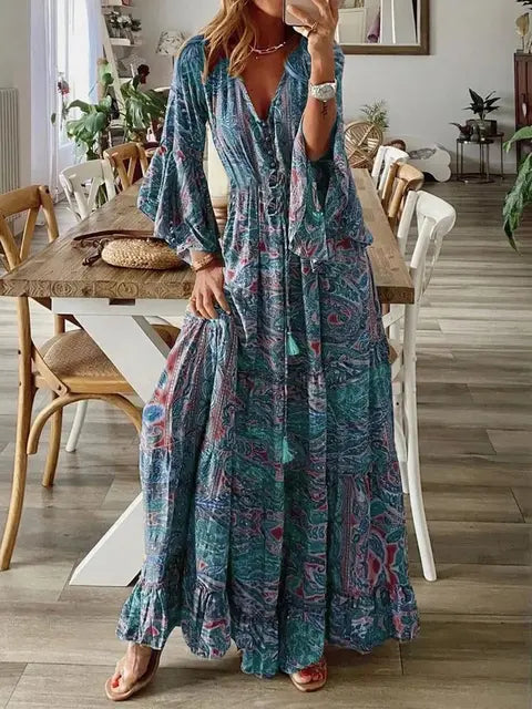 Robe longue chic et bohème - Kristen pour un look élégant et estival