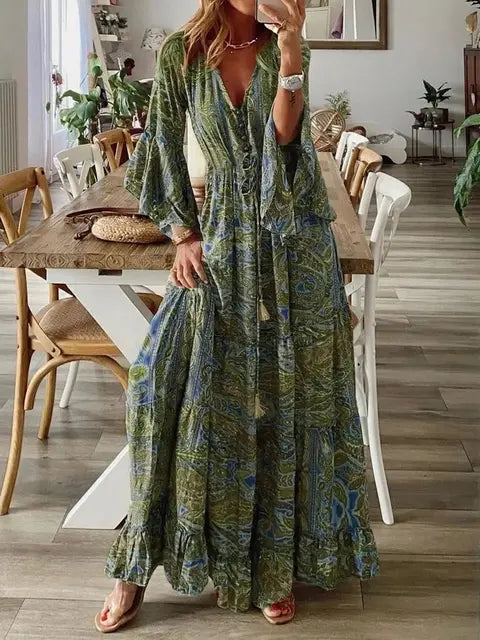 Robe longue chic et bohème - Kristen pour un look élégant et estival