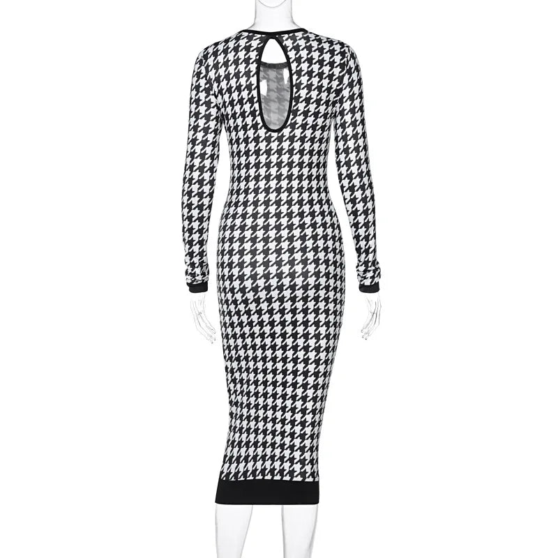 Élégante robe midi classique Veronique pour un style intemporel