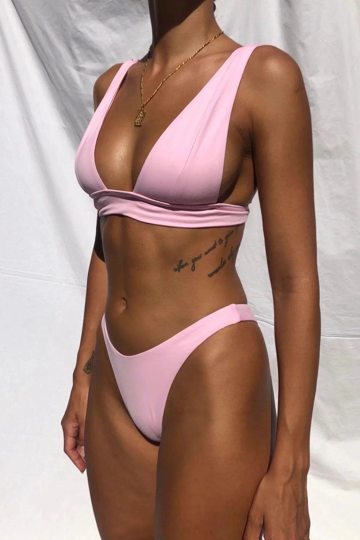 Bikini push-up pour femmes - Design contemporain et coupe flatteuse pour un look irrésistible