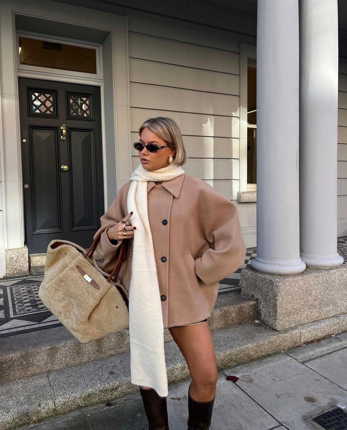 Florine™ Manteau en laine surdimensionné