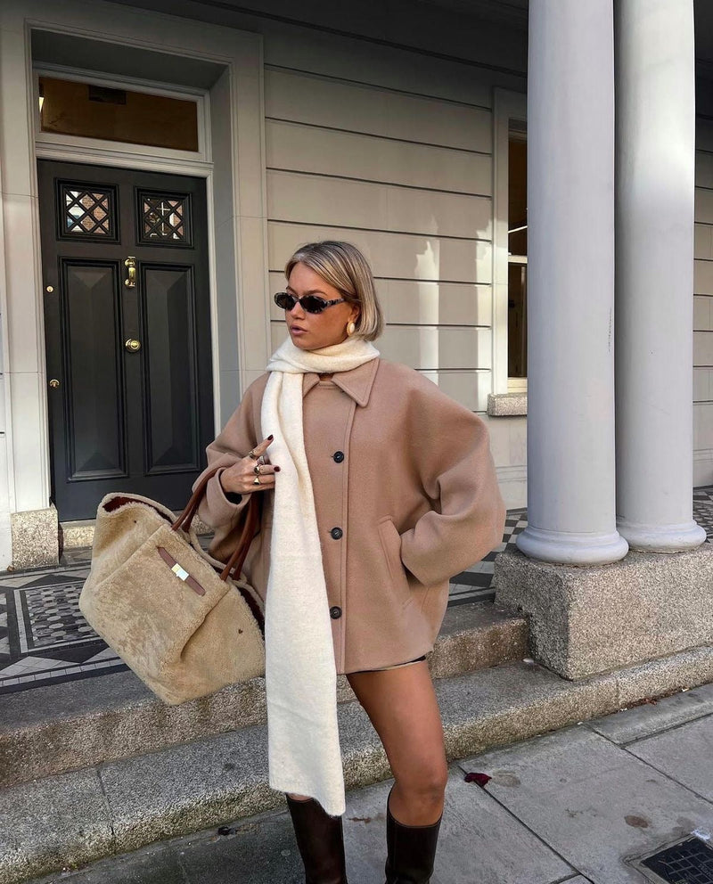 Florine™ Manteau en laine surdimensionné