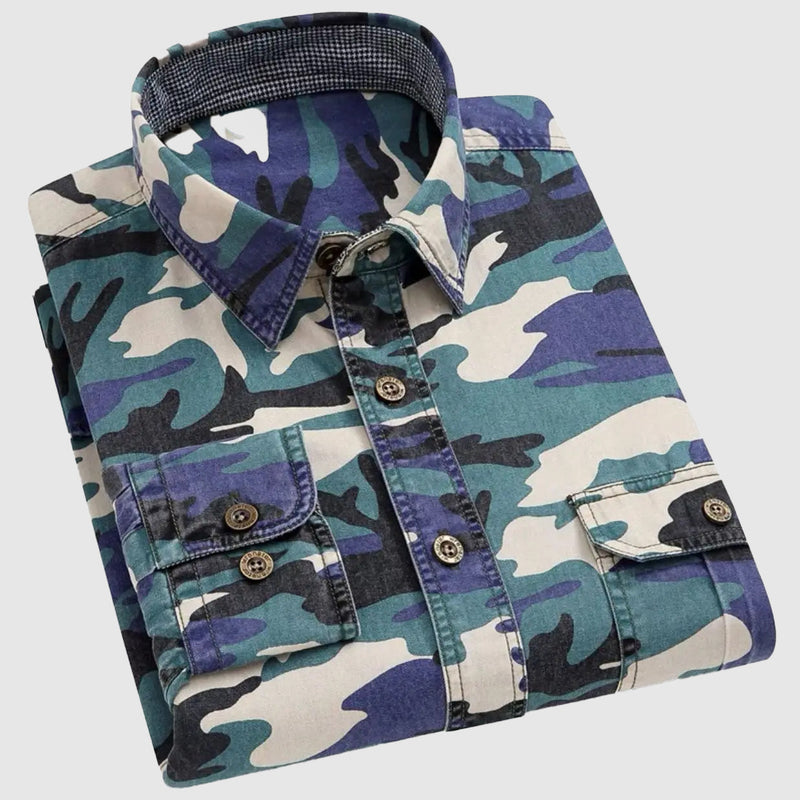 Camisole classique de l'homme avec étampe et manteau long