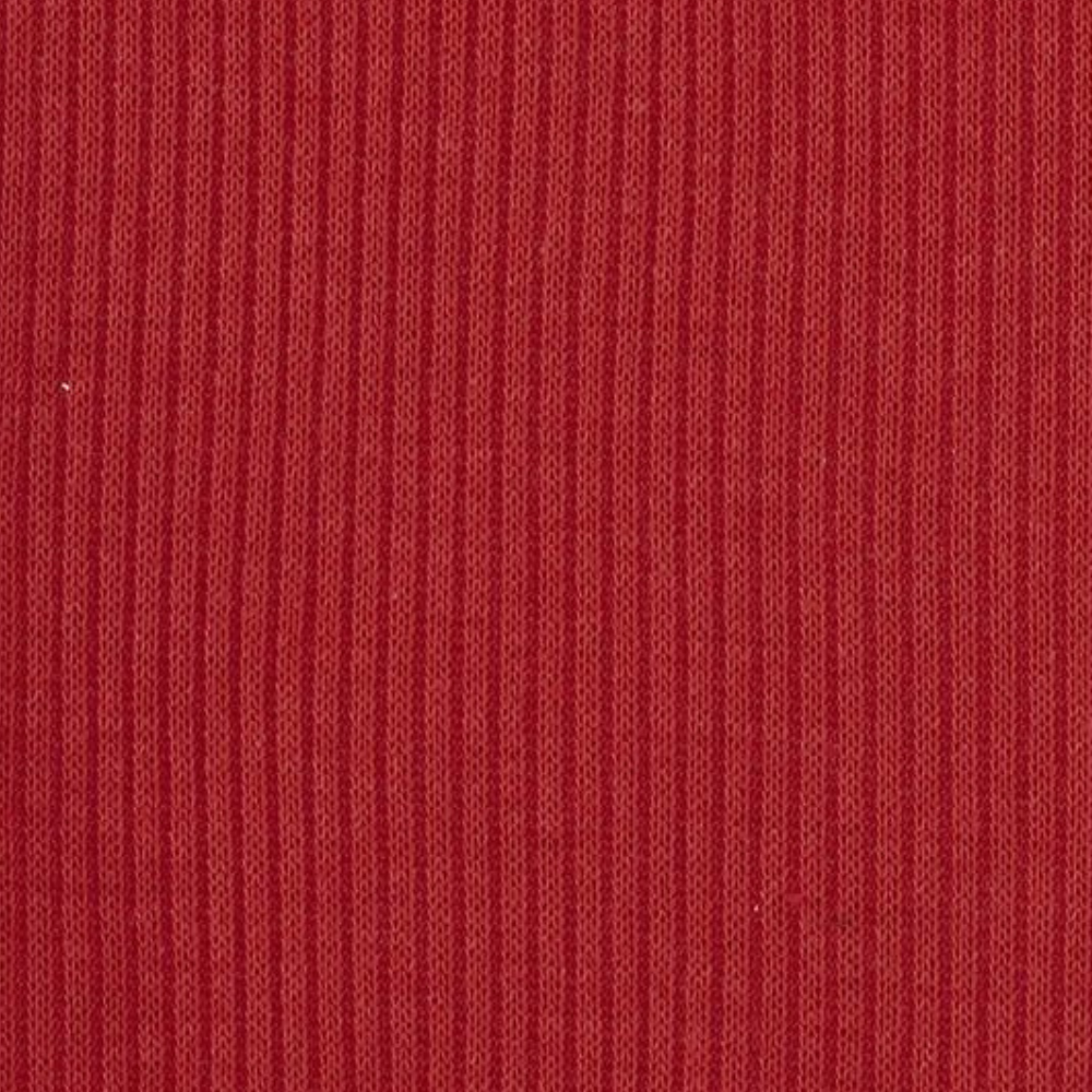 Stylish Red Puff Sleeve Top - Trendy Ribbed Blouse for Women