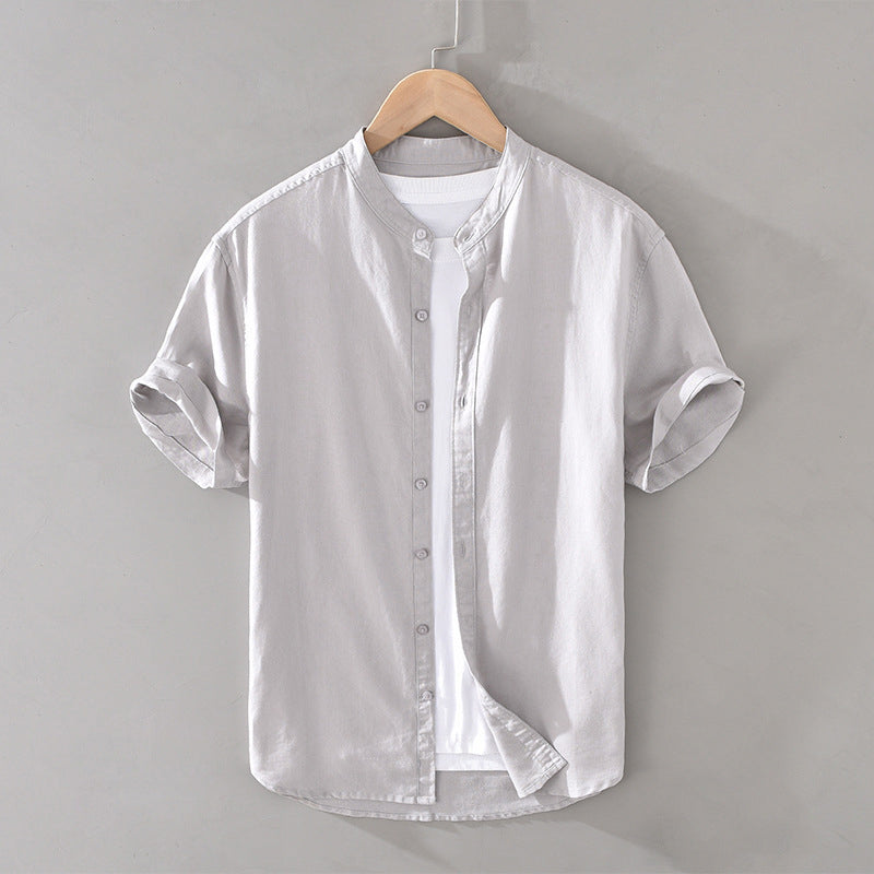Camisole pour homme avec manches longues et collet classique élégant
