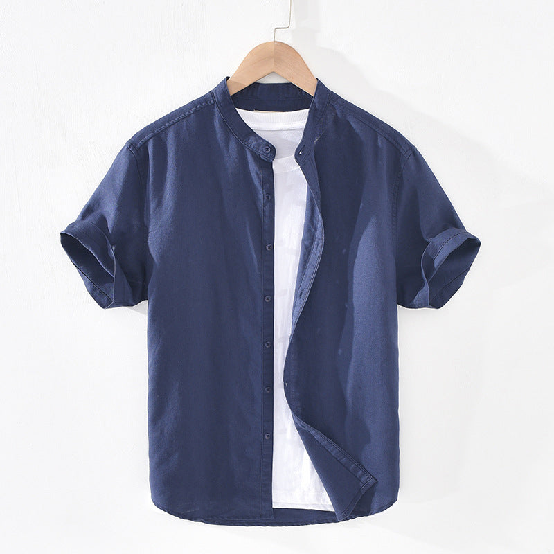 Camisole pour homme avec manches longues et collet classique élégant