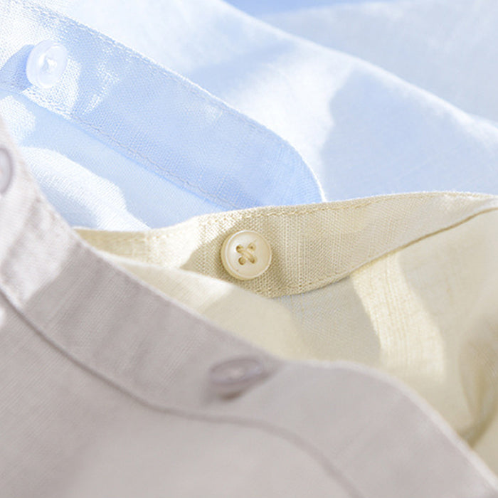 Camisole pour homme avec manches longues et collet classique élégant