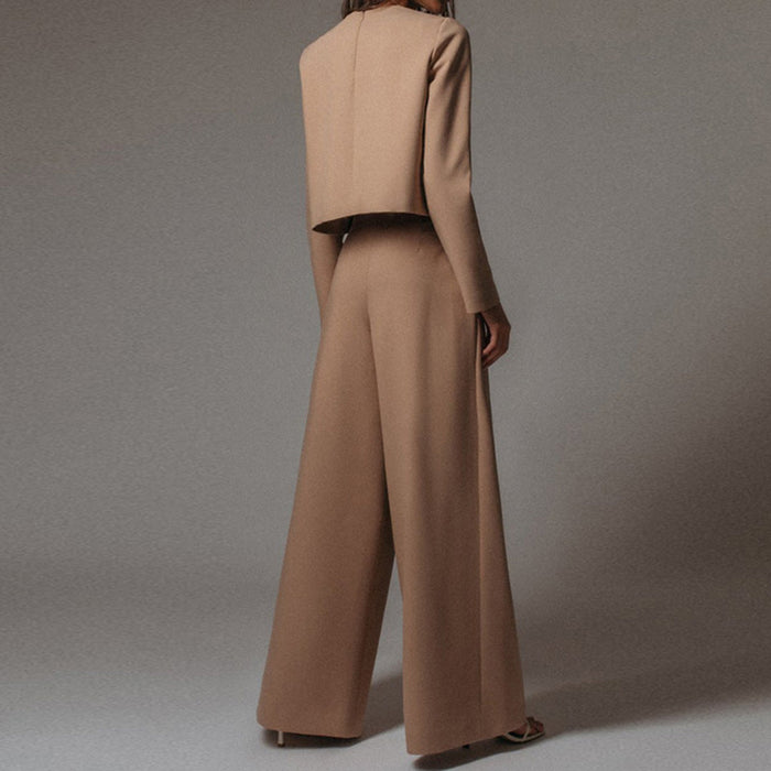 Trendy Damen 2-piece Palazzo Set - Ensemble Co-ord stylé pour un look à la mode