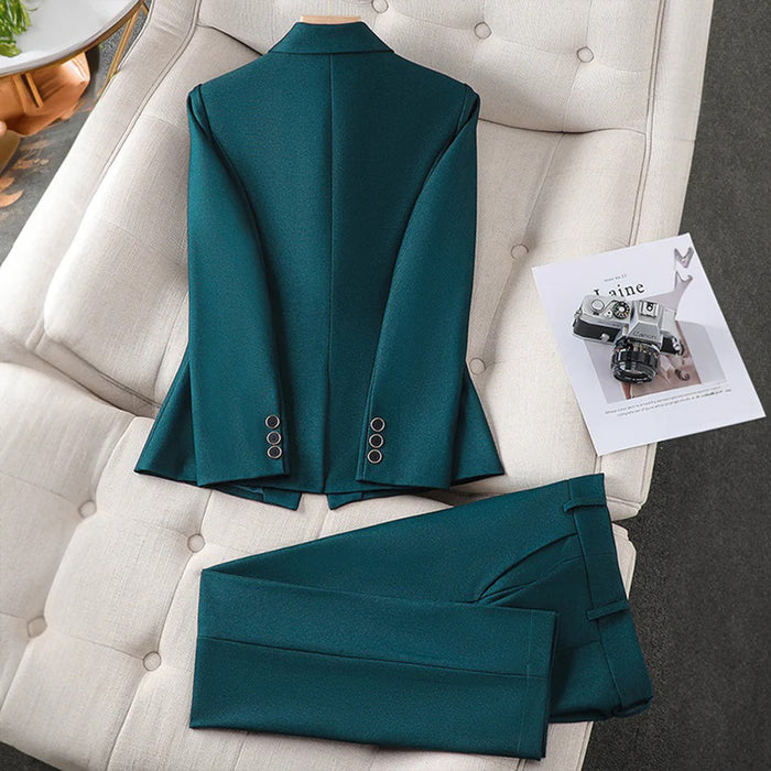 Élégant ensemble blazer et pantalon sur mesure - Vêtements de travail élégants pour femmes