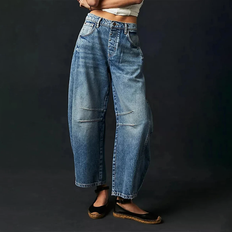 Pantalon large élégant et souple - Pantalon décontracté pour femmes à la pointe de la mode