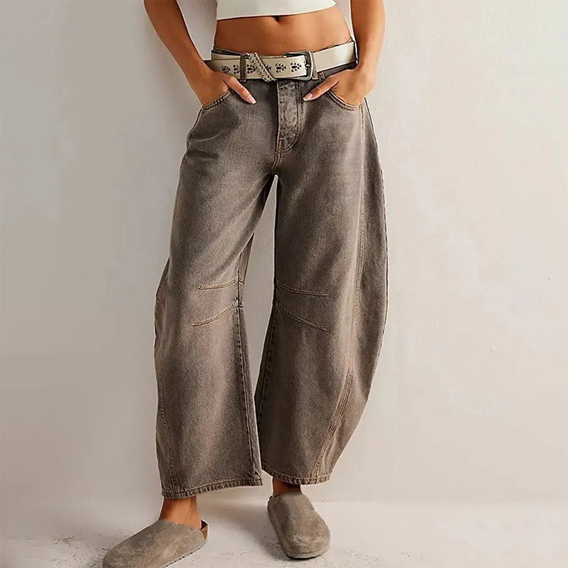 Pantalon large élégant et souple - Pantalon décontracté pour femmes à la pointe de la mode