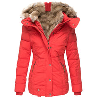 Simone™ Manteau d'hiver élégant doublé de fourrure
