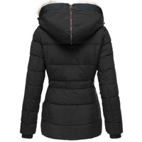 Simone™ Manteau d'hiver élégant doublé de fourrure
